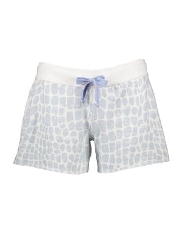 Juvia Shorts in Weiß/ Hellblau