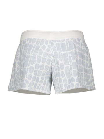 Juvia Shorts in Weiß/ Hellblau