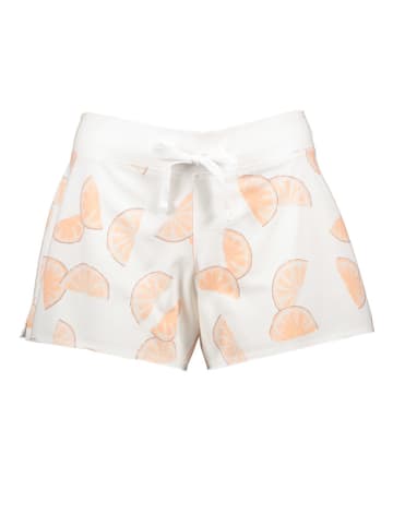 Juvia Shorts in Weiß/ Orange