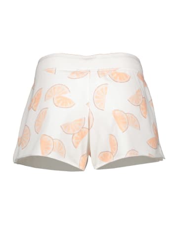 Juvia Shorts in Weiß/ Orange