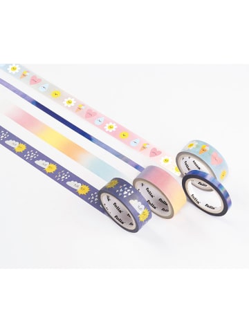 folia PAPER Washitape "Sunnyside" meerkleurig - 4 x 5 m