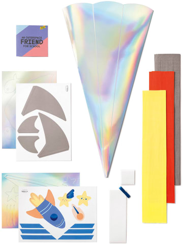 folia PAPER Puntzak-knutselset "SPACE SCHOOL" meerkleurig