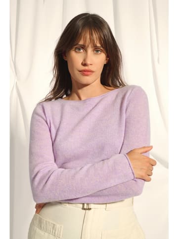 Just Cashmere Kaszmirowy sweter "Grace" w kolorze fioletowym