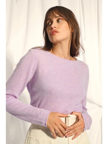 Just Cashmere Kaszmirowy sweter "Grace" w kolorze fioletowym