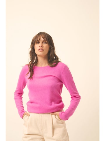 Just Cashmere Kaszmirowy sweter "Vivian" w kolorze różowym