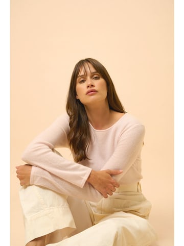 Just Cashmere Kaszmirowy sweter "Vivian" w kolorze jasnoróżowym