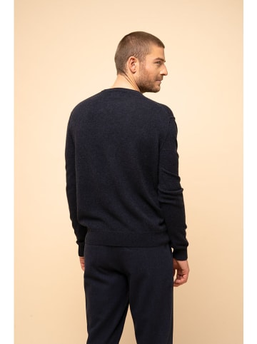 Just Cashmere Kaszmirowy sweter "Tom" w kolorze granatowym