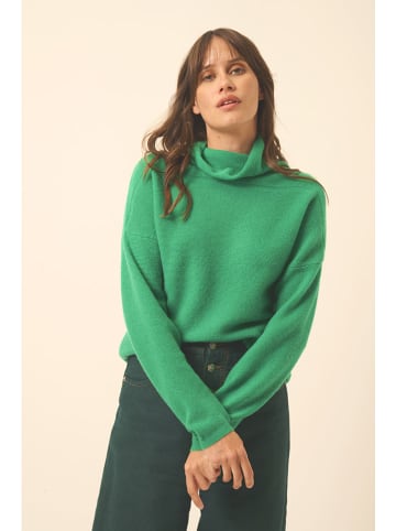 Just Cashmere Kasjmieren coltrui "Blantyre" groen