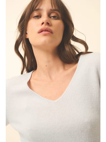 Just Cashmere Kaschmir-Pullover "Joan" in Hellblau