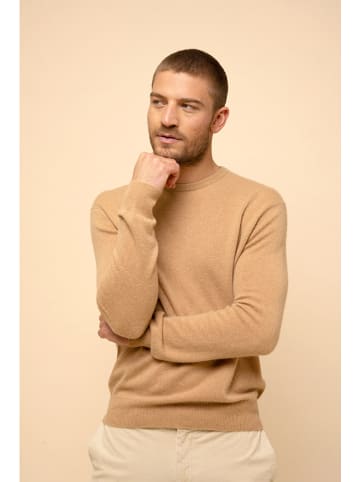 Just Cashmere Kaszmirowy sweter "Howard" w kolorze beżowym