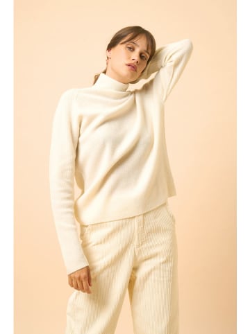 Just Cashmere Kaschmir-Rollkragenpullover "Alyssa" in Creme