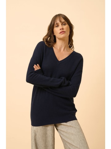 Just Cashmere Kaschmir-Pullover "Capucine" in Dunkelblau