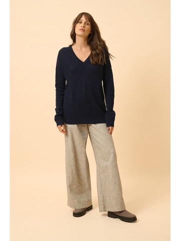 Just Cashmere Kaschmir-Pullover "Capucine" in Dunkelblau