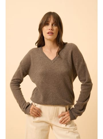 Just Cashmere Kasjmieren trui "Capucine" bruin