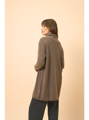 Just Cashmere Kasjmieren vest "Maddie" bruin