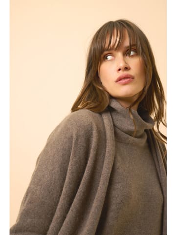 Just Cashmere Kasjmieren vest "Maddie" bruin