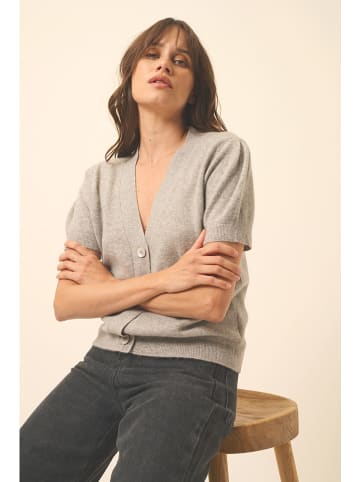 Just Cashmere Kaschmir-Cardigan "Iris" in Grau