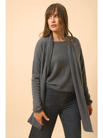 Just Cashmere Kaschmir-Cardigan "Maddie" in Anthrazit