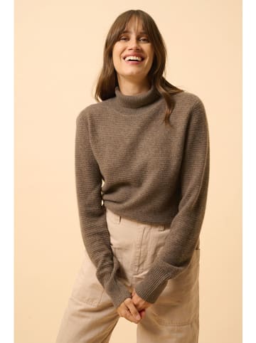 Just Cashmere Kasjmieren coltrui "Udny" bruin
