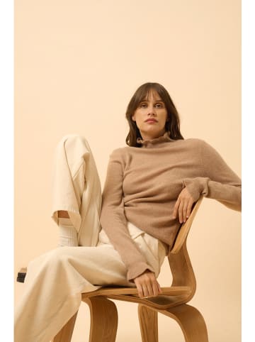 Just Cashmere Kaschmir-Pullover "Trila" in Hellbraun