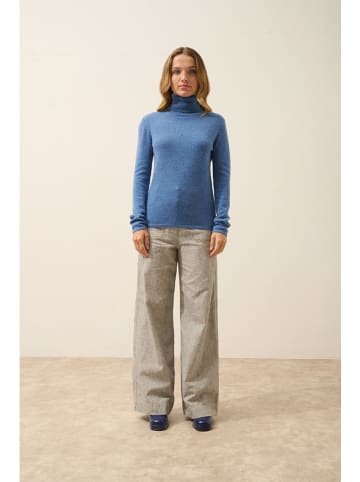 Just Cashmere Kaschmir-Rollkragenpullover "Ava" in Hellblau