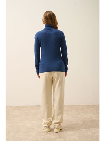 Just Cashmere Kaszmirowy golf "Ava" w kolorze granatowym