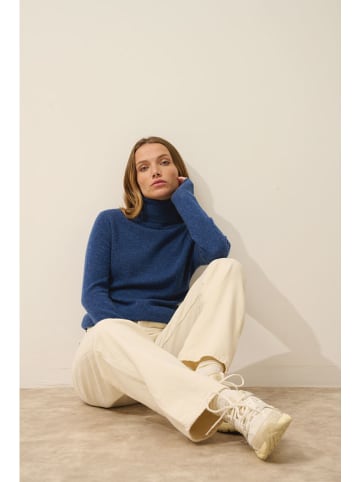 Just Cashmere Kaszmirowy golf "Ava" w kolorze granatowym