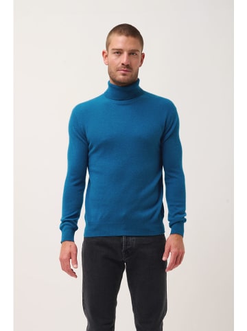 Just Cashmere Kaschmir-Rollkragenpullover "Connor" in Blau