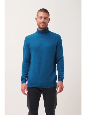 Just Cashmere Kaschmir-Rollkragenpullover "Sacha" in Blau