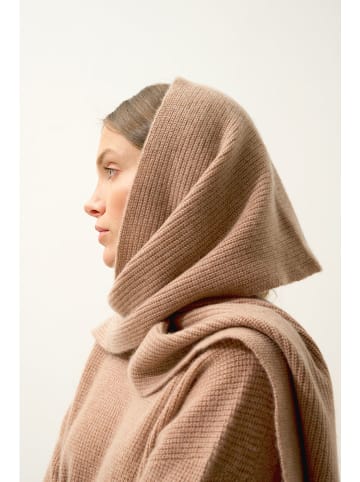 Perfect Cashmere Kaschmir-Schal "Lea" in Beige - (L)180 x (B)30 cm