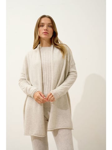 Just Cashmere Kaschmir-Cardigan "Maddie" in Creme