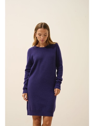 Just Cashmere Kaschmir-Kleid "Aureline" in Lila