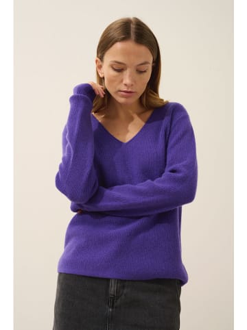 Just Cashmere Kaszmirowy sweter "Cielora" w kolorze fioletowym