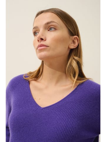 Just Cashmere Kaszmirowy sweter "Cielora" w kolorze fioletowym