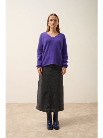 Just Cashmere Kaszmirowy sweter "Cielora" w kolorze fioletowym