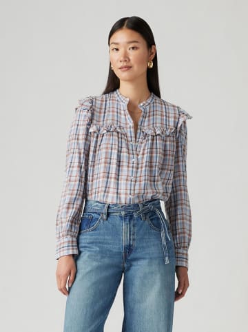 Levi's Bluse in Hellblau/ Rot