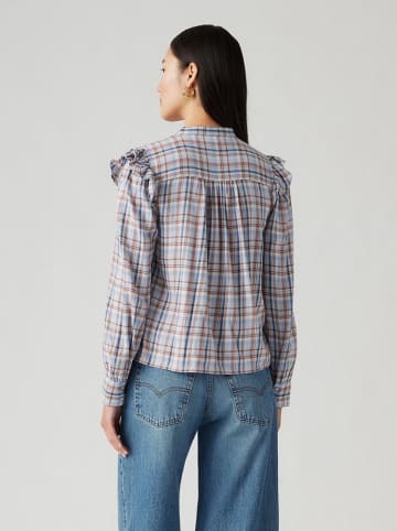 Levi's Bluse in Hellblau/ Rot