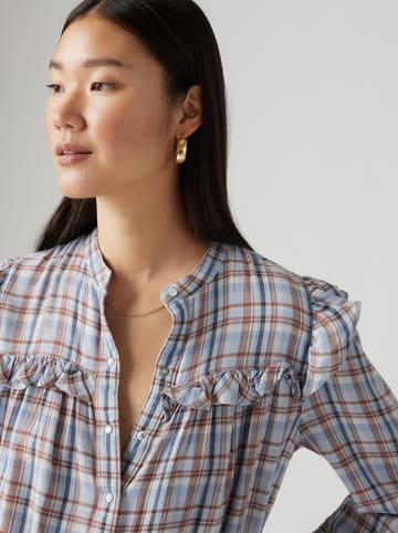 Levi's Bluse in Hellblau/ Rot