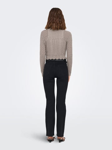 ONLY Sweter w kolorze szarobrązowym