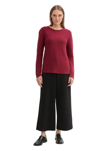 Tom Tailor Pullover in Dunkelrot