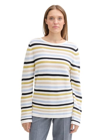 Tom Tailor Pullover in Creme/ Bunt