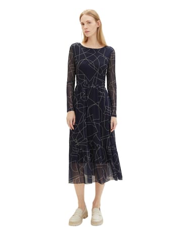 Tom Tailor Kleid in Dunkelblau