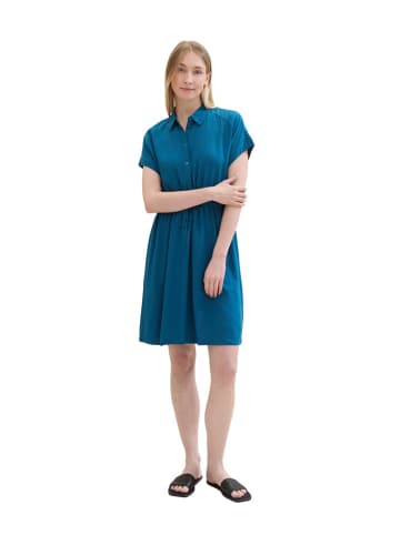 Tom Tailor Hemdkleid in Blau