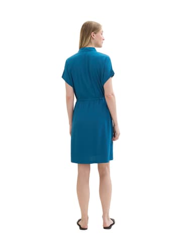 Tom Tailor Hemdkleid in Blau