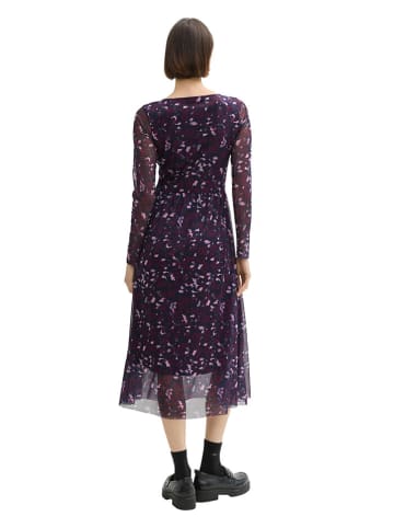 Tom Tailor Kleid in Lila/ Dunkelblau