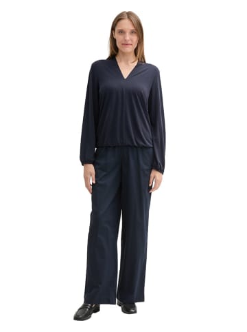 Tom Tailor Bluse in Dunkelblau