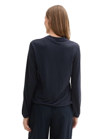 Tom Tailor Bluse in Dunkelblau