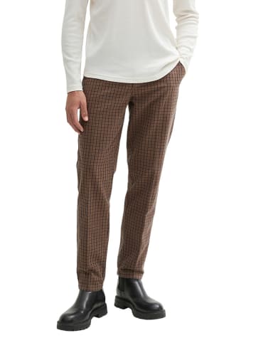 TOM TAILOR Denim Chino in Hellbraun/ Schwarz