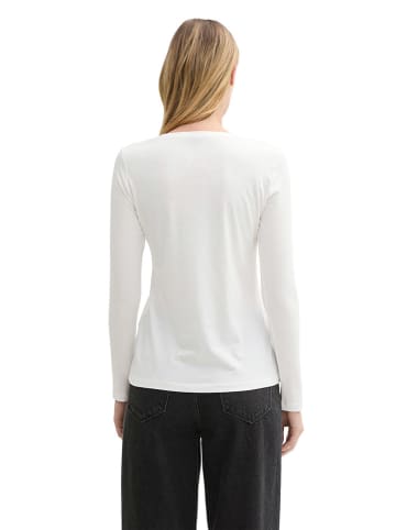 Tom Tailor Longsleeve in Weiß