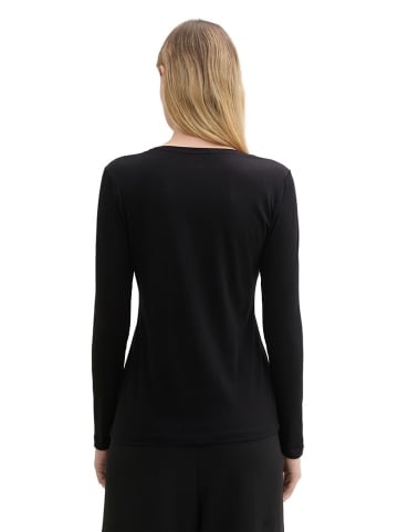 Tom Tailor Longsleeve in Schwarz